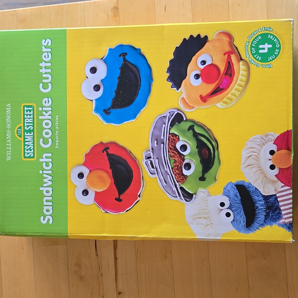 Sesame Street Sandwich Cookie Cutters